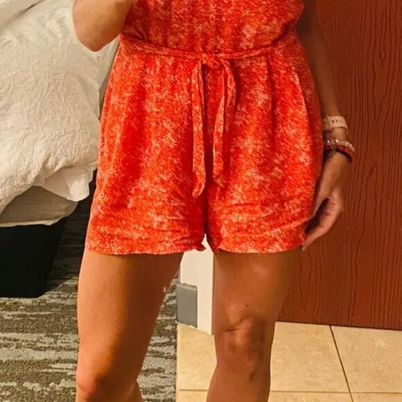 EUC Greylin Aubrey Tie Waist Romper XS - Picture 3 of 13